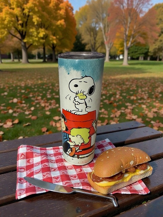 no name Other - Cartoon Dog & Friends Tumbler | Cute Classic Comic Style Cup | Fan Art Drinkware
